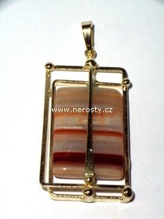 agate, pendant