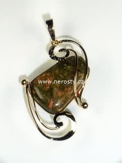 unakite, pendant