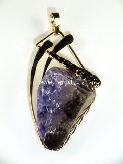 charoite, pendant