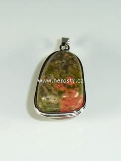 unakite, pendant