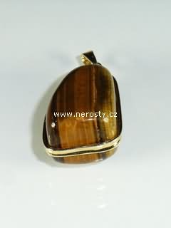 gold tiger eye, pendant