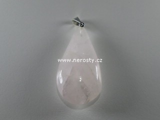 rose quartz, pendant