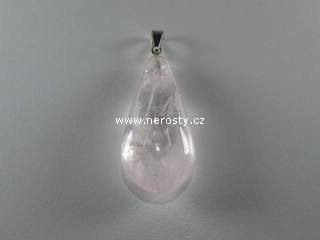 rose quartz, pendant