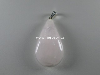 rose quartz, pendant