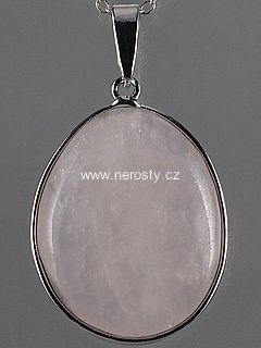 rose qurtz, pendant