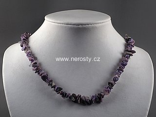 charoite, necklace