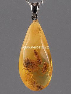 amber, pendant