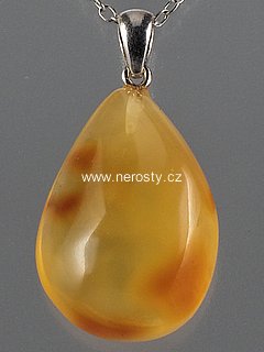 amber, pendant