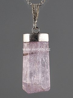 kunzite, pendant