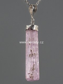 kunzite, pendant