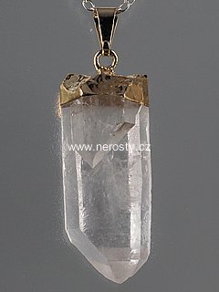 rock crystal, pendant