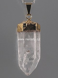 rock crystal, pendant