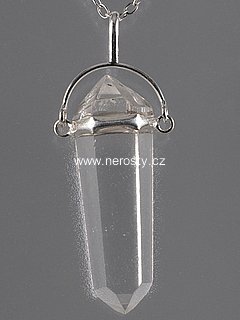 rock crystal, pendant