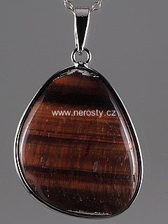 red tiger eye, pendant