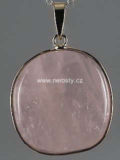 rose quartz, pendant