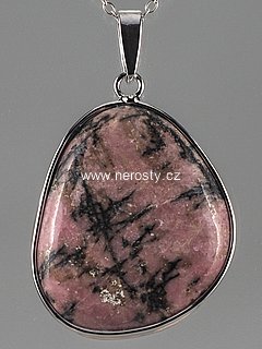 rhodonite, pendant