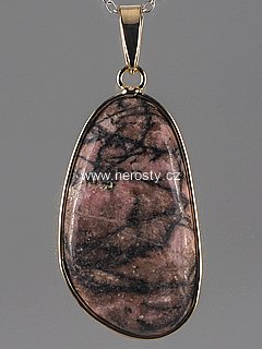 rhodonite, pendant