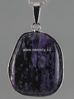 charoite, pendant