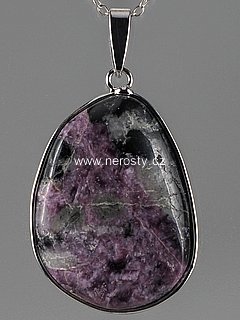 charoite, pendant