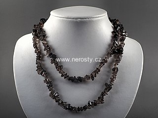 smoky quartz, necklace