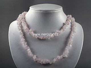 rose quartz, necklace