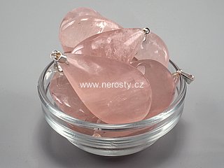 rose quartz, drop