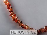 carnelian, chip necklace