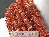 carnelian, chip necklace