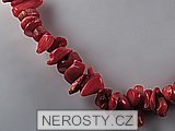 red coral, necklace