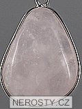 rose quartz, pendant