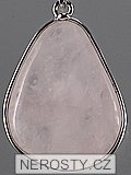 rose quartz, pendant