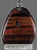 red tiger eye, pendant