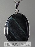 blue tiger eye, pendant