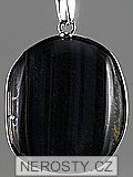 blue tiger eye, pendant