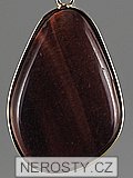 red tiger eye, pendant