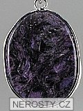 charoite, pendant