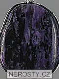 charoite, pendant